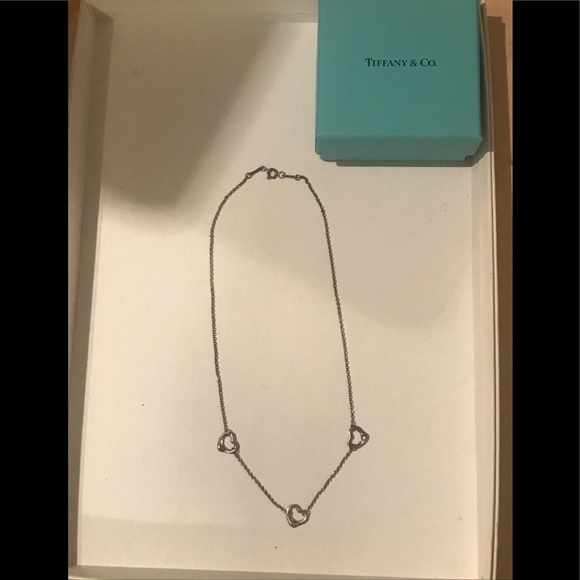 Tiffany & Co. Jewelry - Tiffany & Co Elsa Peretti 3 open heart necklace